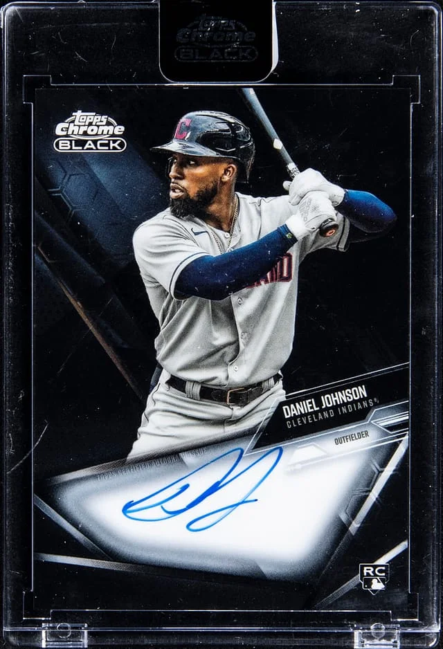 2021 Topps Chrome Black Daniel Johnson Base Autograph #CBA-DJ card image