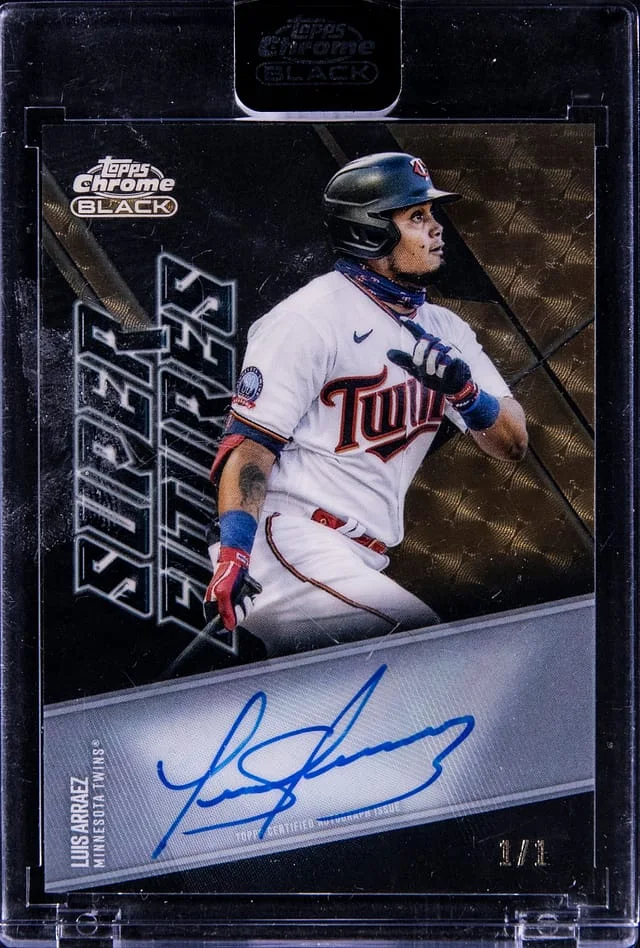 2021 Topps Chrome Black Luis Arraez Super Futures #SFA-LA card image