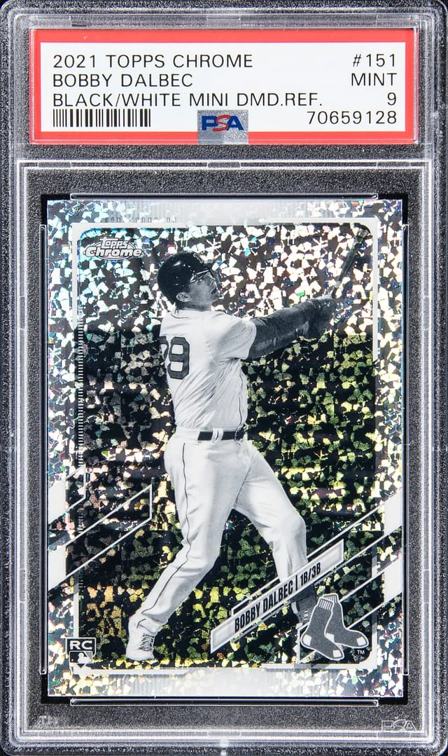 2021 Topps Chrome Bobby Dalbec Orange Wave Refractor #151 card image