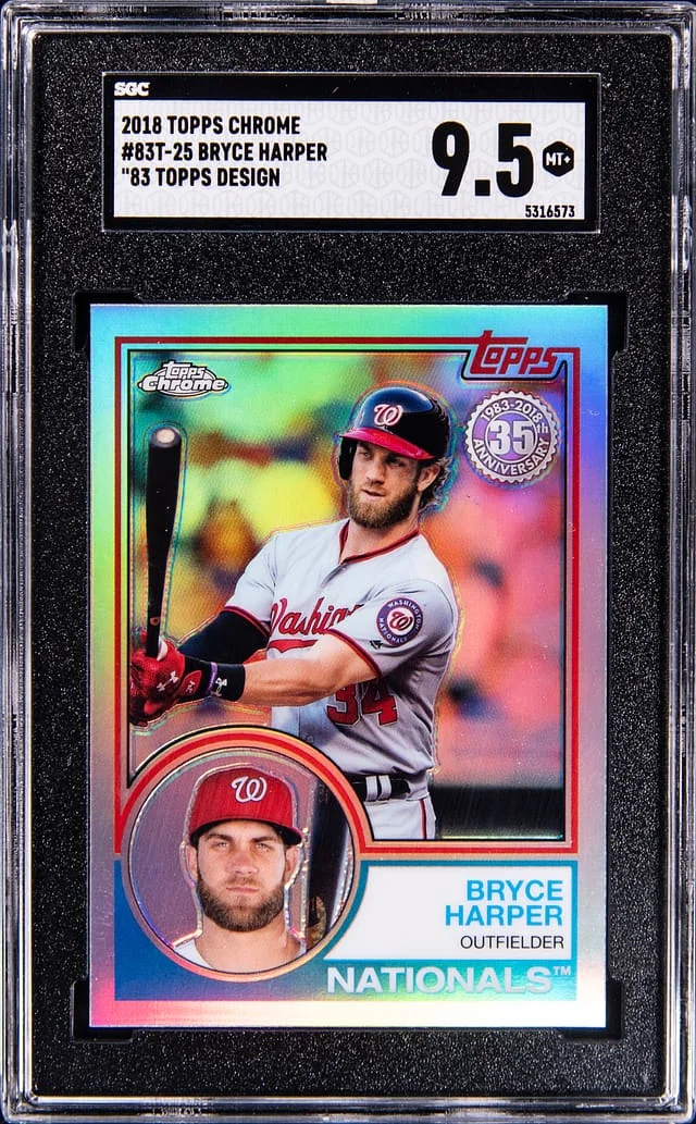 2021 Topps Chrome Bryce Harper 83 Design #83T-25 card image