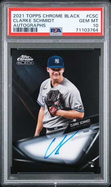 2021 Topps Chrome Clarke Schmidt Autograph #CBA-CSC card image