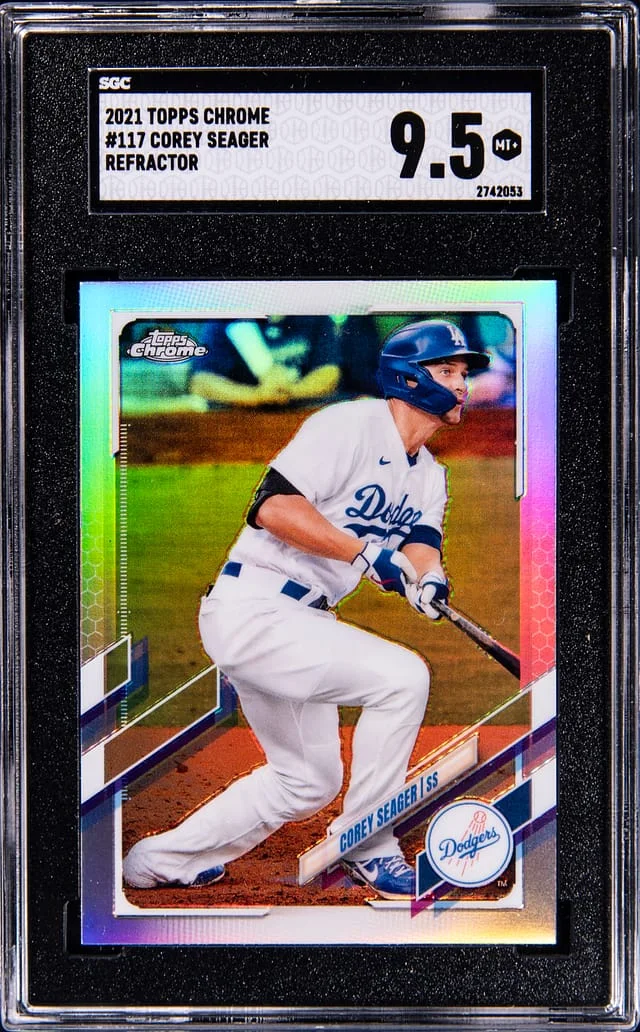 2021 Topps Chrome Corey Seager Gold Refractor #117 card image