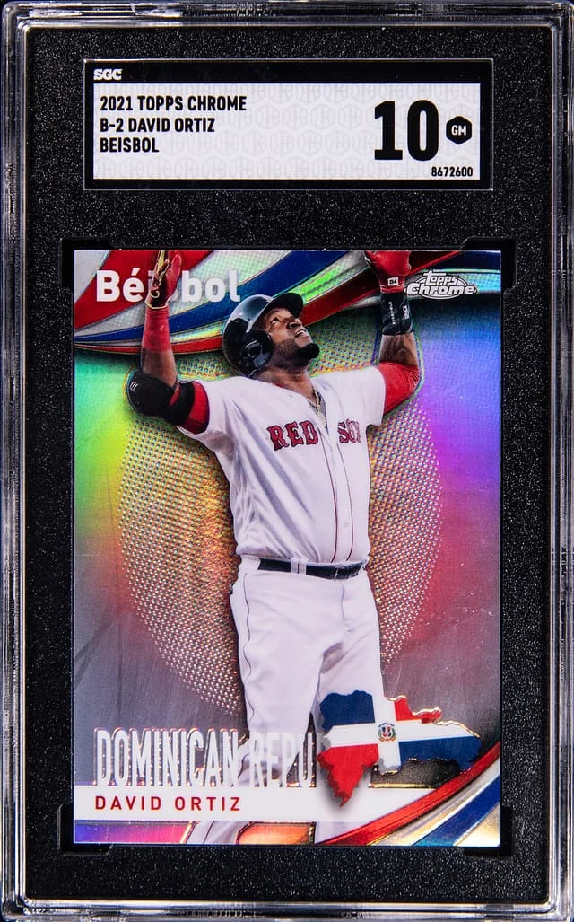 2021 Topps Chrome David Ortiz Beisbol #B-2 card image