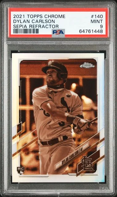 2021 Topps Chrome Dylan Carlson #140 card image