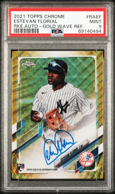 2021 Topps Chrome Estevan Florial Autographs SuperFractor #RA-EF card image