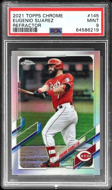 2021 Topps Chrome Eugenio Suarez Refractor #145 card image