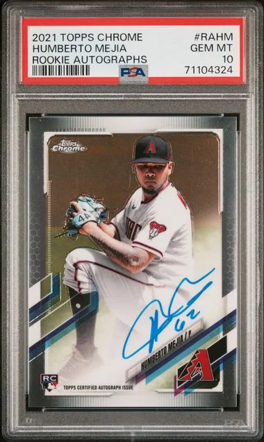 2021 Topps Chrome Humberto Mejia Autograph #RA-HM card image