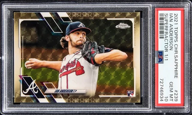 2021 Topps Chrome Ian Anderson Superfractor #239 card image