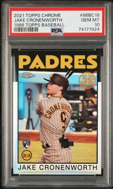 2021 Topps Chrome Jake Cronenworth 1986 Topps Baseball #86BC18 card image