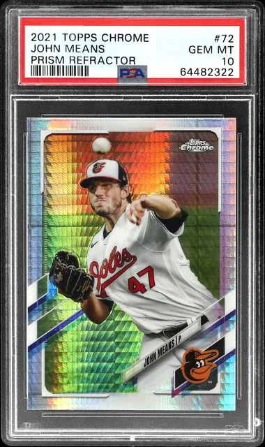 2021 Topps Chrome John Means Prism Refractor #72 card image