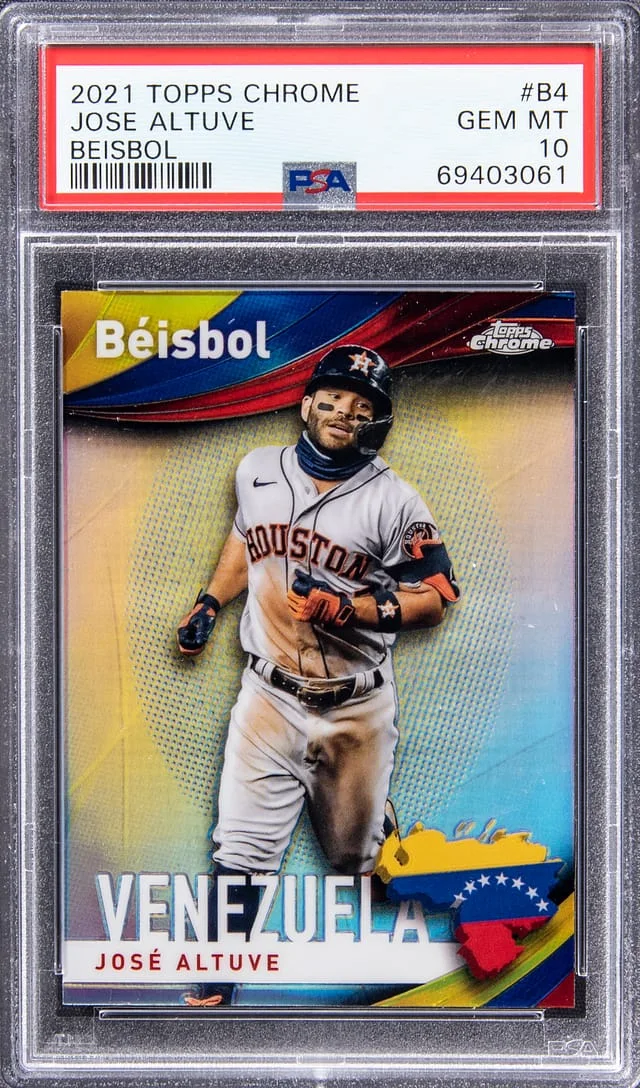 2021 Topps Chrome Jose Altuve Beisbol #B-4 card image