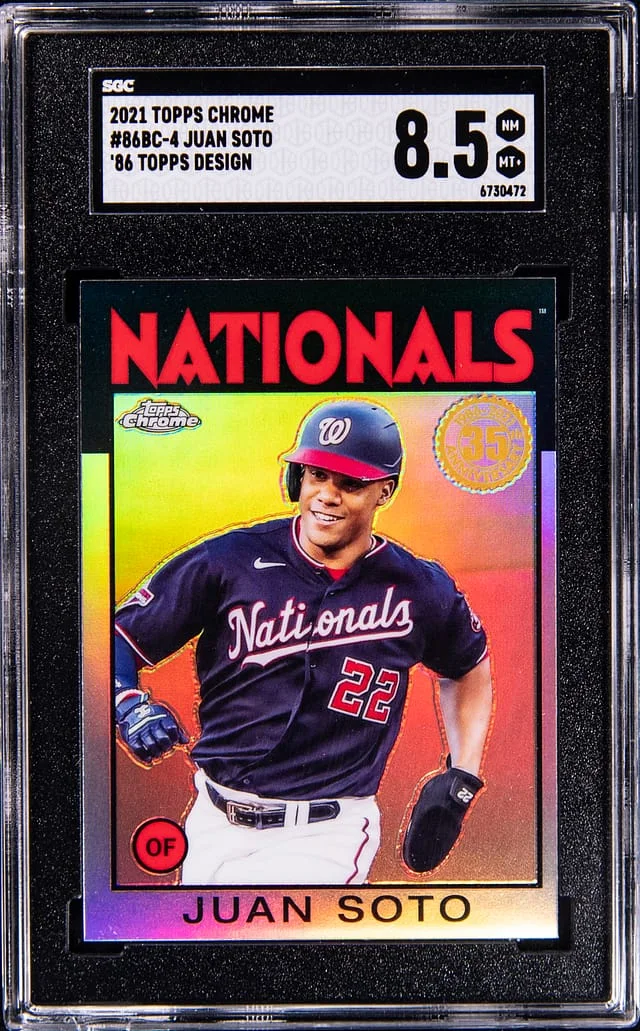 2021 Topps Chrome Juan Soto 86 Design #86BC-4 card image