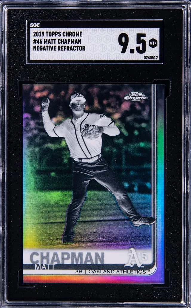 2021 Topps Chrome Matt Chapman Negative Refractor #46 card image
