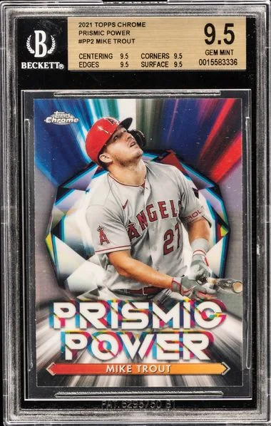 2021 Topps Chrome Mike Trout Prismic Power #PP2 card image