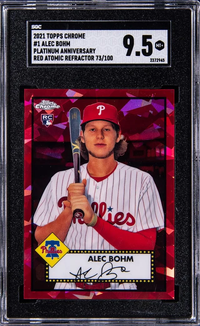 2021 Topps Chrome Platinum Anniversary Alec Bohm #1 card image