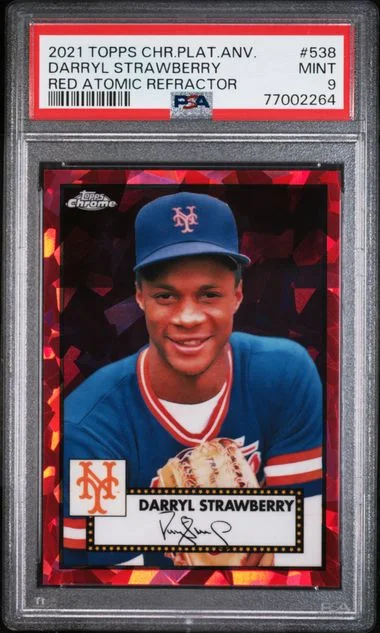 2021 Topps Chrome Platinum Anniversary Darryl Strawberry #538 card image