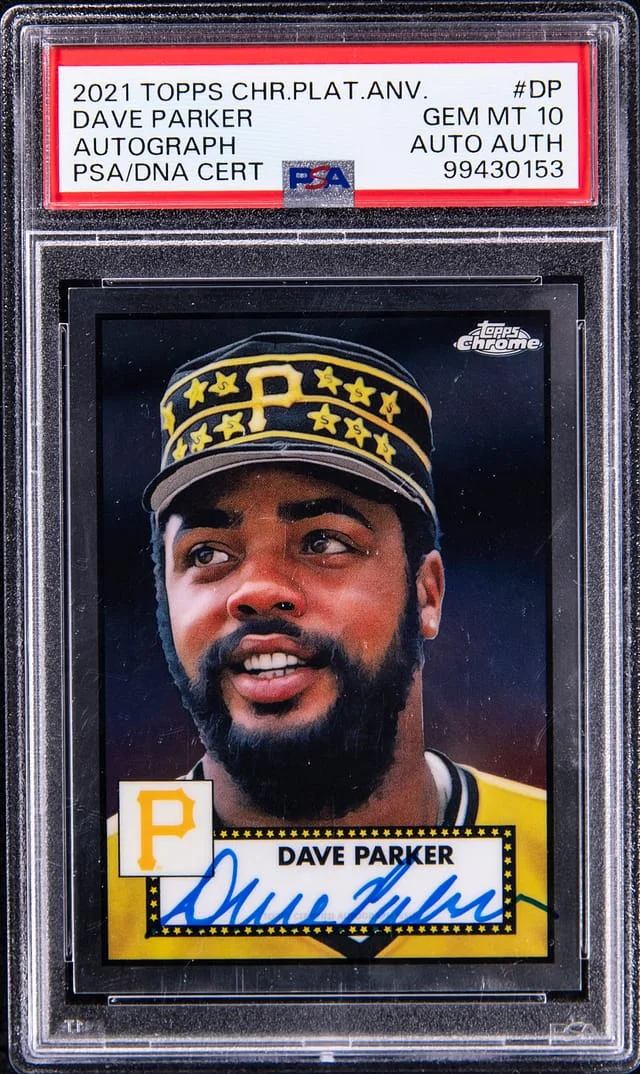 2021 Topps Chrome Platinum Anniversary Dave Parker Edition #DP card image