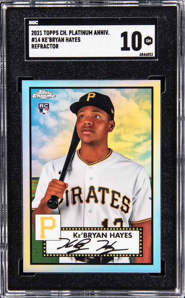 2021 Topps Chrome Platinum Anniversary Ke'Bryan Hayes Refractor #14 card image