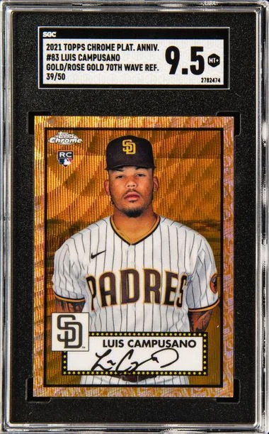2021 Topps Chrome Platinum Anniversary Luis Campusano #83 card image