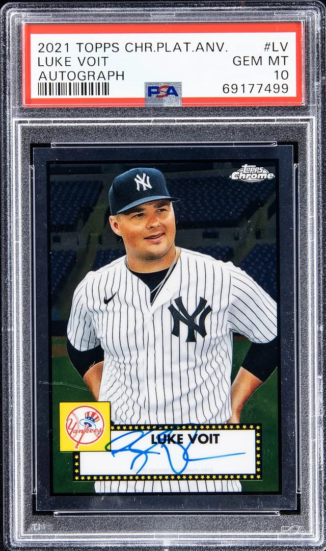 2021 Topps Chrome Platinum Anniversary Luke Voit Autograph #PA-LV card image