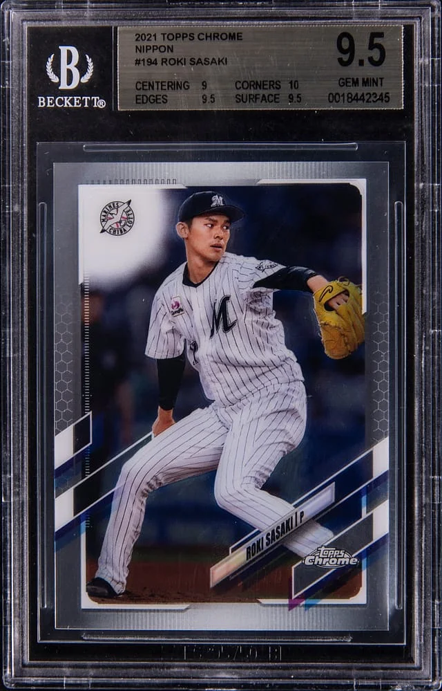 2021 Topps Chrome Roki Sasaki Nippon #194 card image