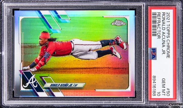 2021 Topps Chrome Ronald Acuna Jr. #50 card image