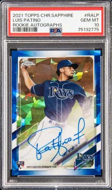 2021 Topps Chrome Sapphire Edition Luis Patino Autograph #RA-LP card image