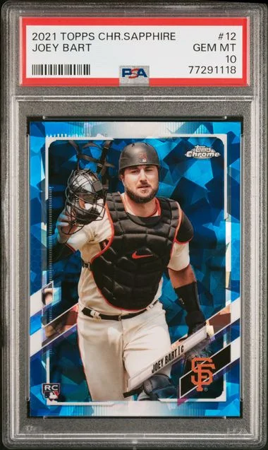 2021 Topps Chrome Sapphire Joey Bart #12 card image