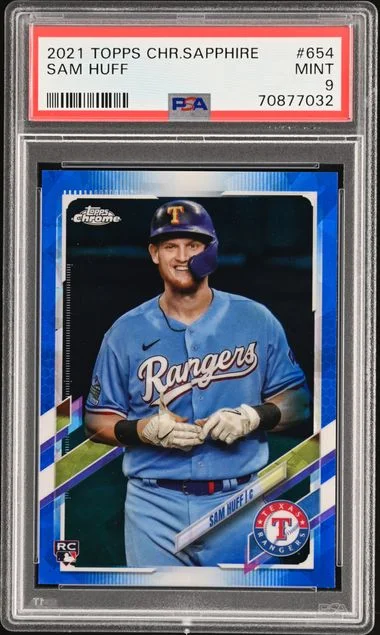 2021 Topps Chrome Sapphire Sam Huff #654 card image
