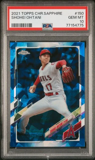 2021 Topps Chrome Sapphire Shohei Ohtani #150 card image