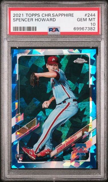2021 Topps Chrome Sapphire Spencer Howard #244 card image