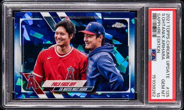 2021 Topps Chrome Shohei Ohtani/ Kohei Arihara Edition #125 card image
