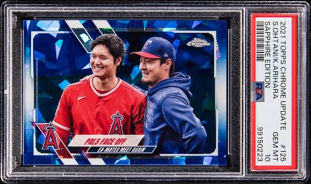 2021 Topps Chrome Shohei Ohtani/Kohei Arihara Edition #125 card image