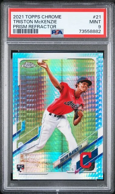 2021 Topps Chrome Triston McKenzie Refractor #21 card image