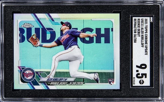 2021 Topps Chrome Update Alex Kirilloff Debut Refractor #USC11 card image