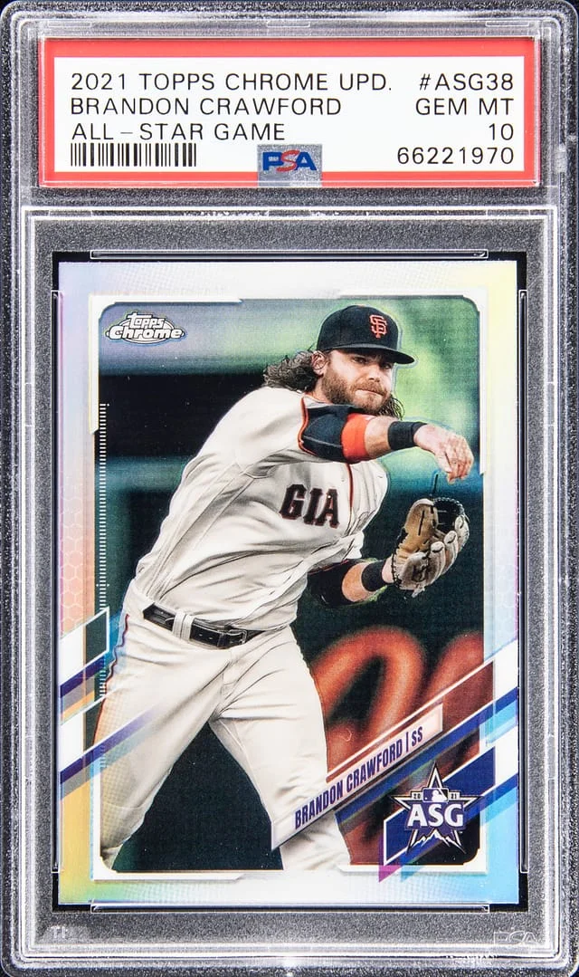 2021 Topps Chrome Update Brandon Crawford All-Star Game #ASG-38 card image