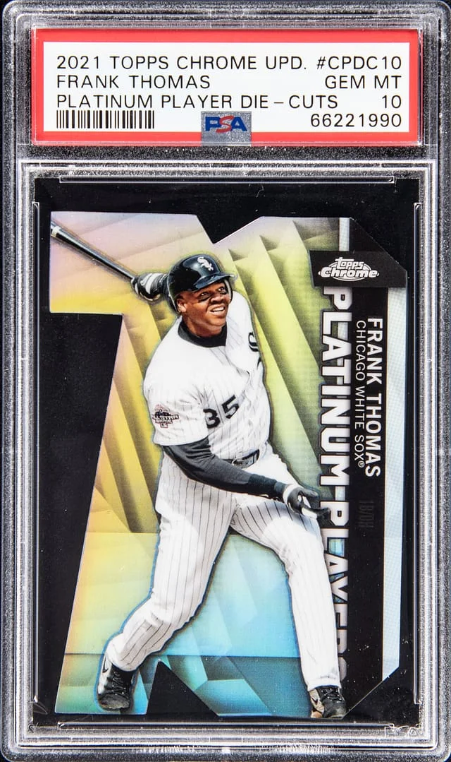 2021 Topps Chrome Update Frank Thomas Platinum Player Die-Cuts #CPDC-10 card image