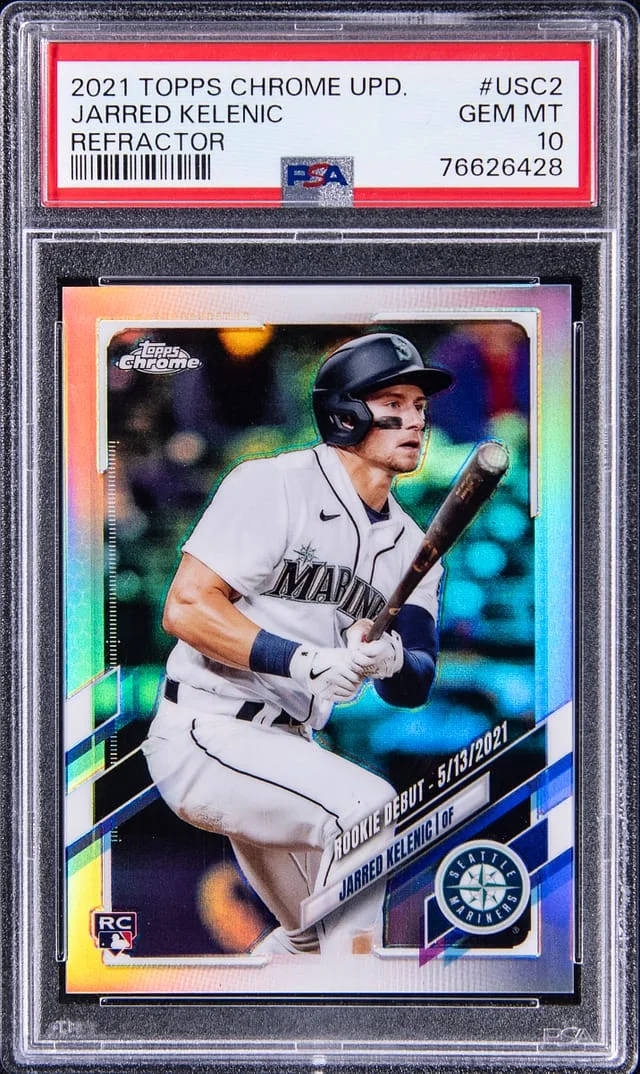 2021 Topps Chrome Update Jarred Kelenic Refractor #USC2 card image