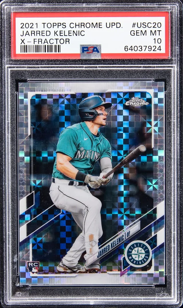 2021 Topps Chrome Update Jarred Kelenic X-Fractor #USC20 card image