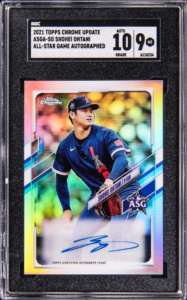 2021 Topps Chrome Update Shohei Ohtani All-Star Game Autograph #ASGA-SO card image