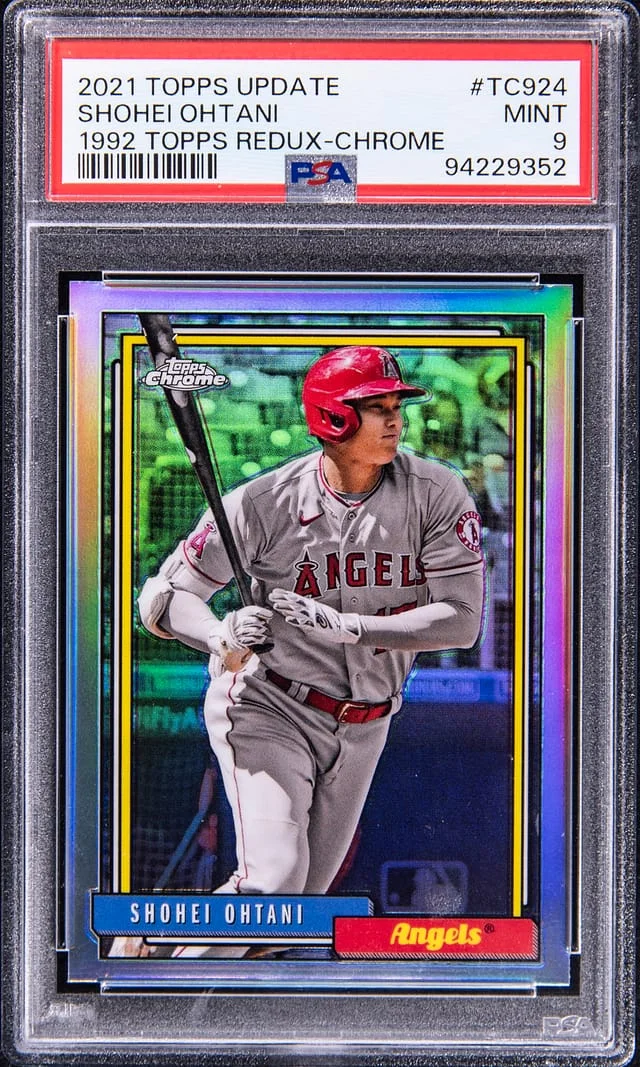2021 Topps Chrome Update Shohei Ohtani 1992 Topps Redux #TC92-4 card image