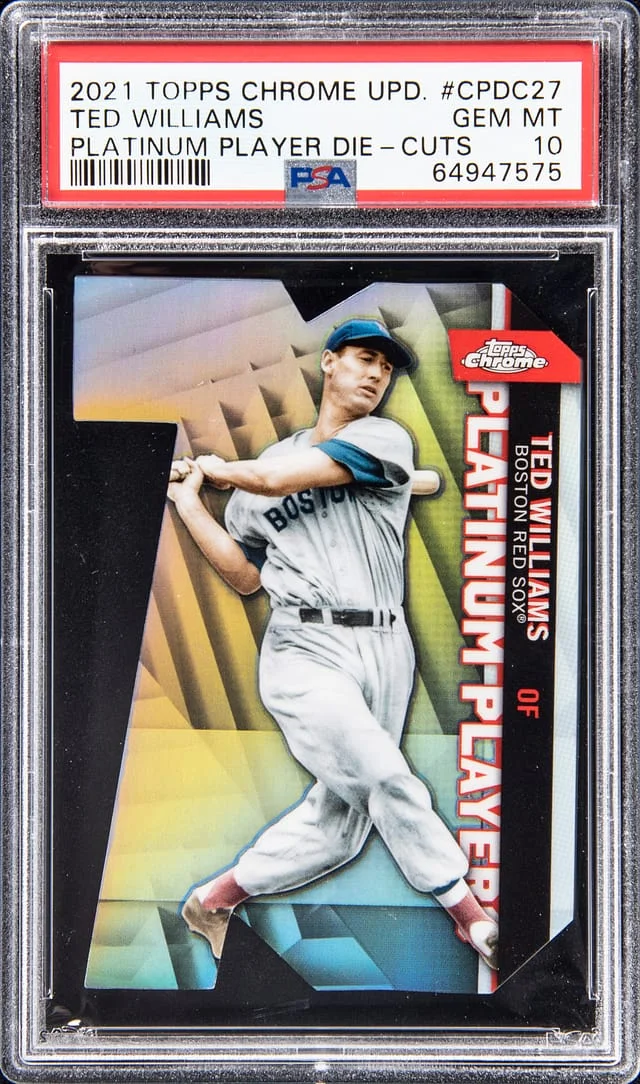 2021 Topps Chrome Update Ted Williams Platinum Player Die-Cuts #CPDC-27 card image