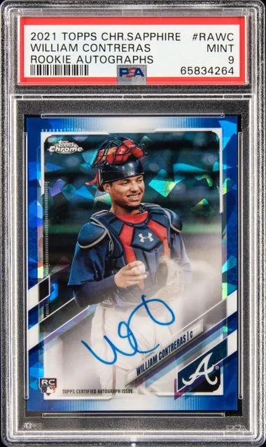 2021 Topps Chrome William Contreras Autograph #RAWC card image