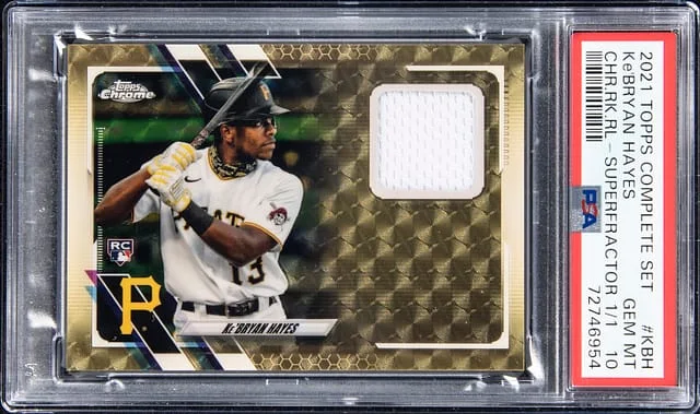 2021 Topps Complete Set Ke'Bryan Hayes Chrome Relic Superfractor #CSR-KBH card image