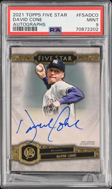 2021 Topps David Cone Five Star Autographs #FSA-DCO card image