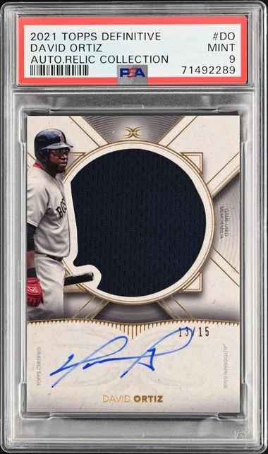 2021 Topps David Ortiz Definitive Autographed Relic Collection #DO card image