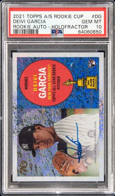 2021 Topps Deivi Garcia All-Star Cup Autographs HoloFractor #RCA-DG card image