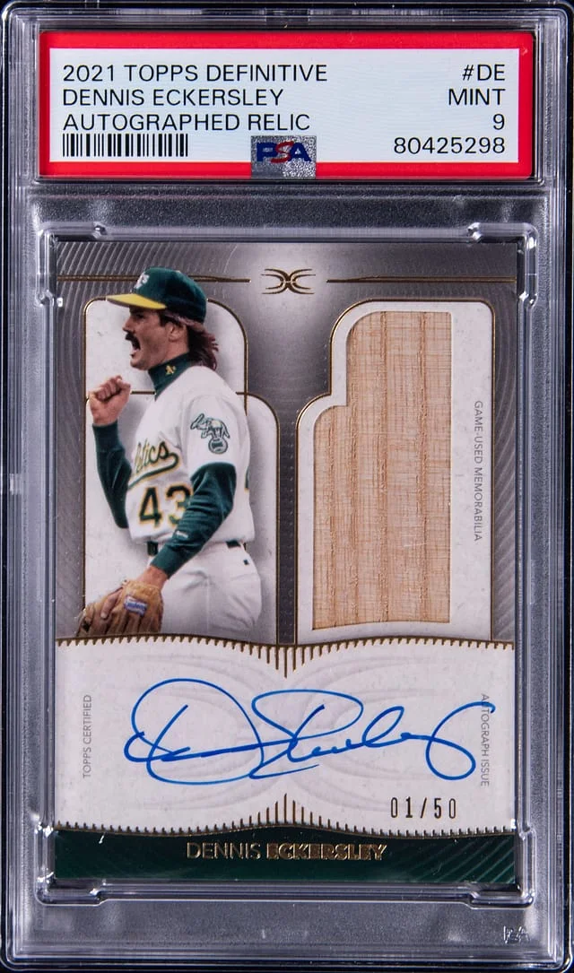 2021 Topps Dennis Eckersley Definitive Collection #DARC-DE card image