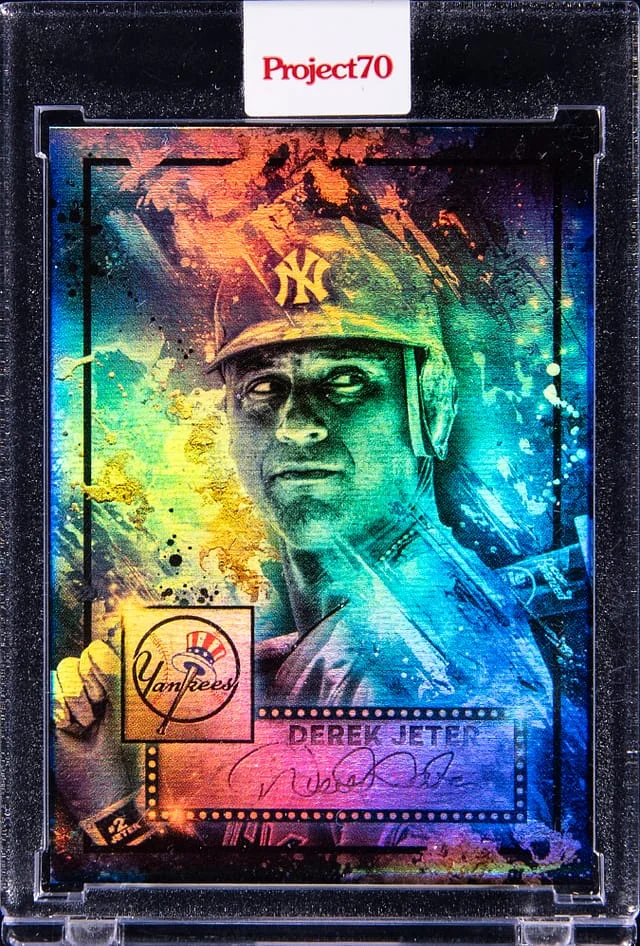 2021 Topps Derek Jeter - Topps Encased Project70 Art By Mikael B. #430 card image