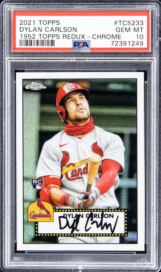 2021 Topps Dylan Carlson 1952 Topps Redux Chrome #TC52-33 card image